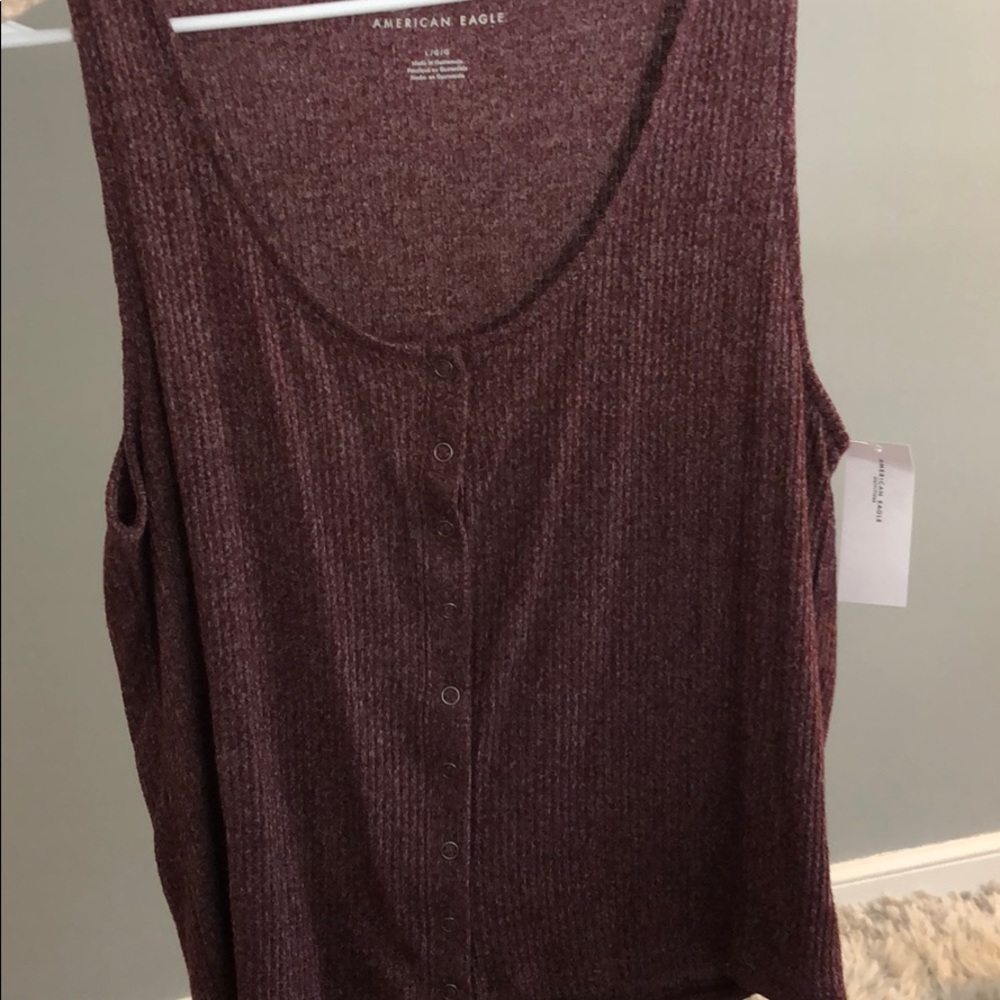NWT american Eagle Button up tank